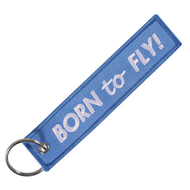 BORN TO FLY Embroidery Key Ring Chain THE AVIATOR